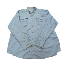 Columbia PFG Shirt uni blau