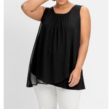 Sheego Bluse Chiffon 44