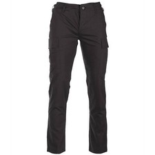 MIL-TEC BDU Hose Feldhose Ripstop Cotton SLIM FIT schwarz Outdoorhose Cargohose