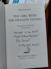 The Girl With the Dragon Tattoo by STIEG LARSSON (Hardcover 2008) 1st/1st UK. 