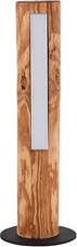 Brilliant LED Nacht Tisch Lampe Leuchte ODUN Metall schwarz Holz 15x46 cm