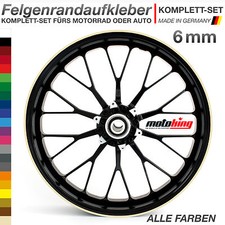 Felgenrandaufkleber 6mm für