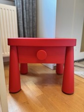 Ikea Mammut Nachttisch Beistelltisch Rot