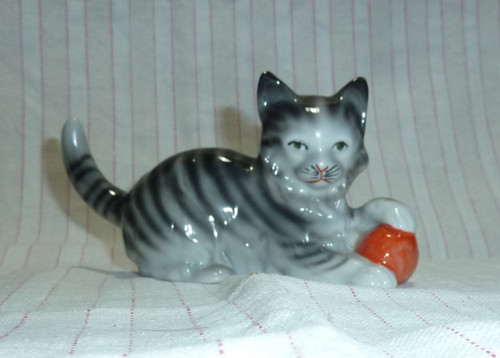 Katze porzellan figur - x, 8