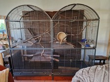 hochwertige Zimmervoliere, BxHxT:200x184x67, viele Türen, 2 Schubladen, aktuell 