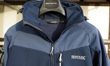 REGATTA Herren-Softshell-Jacke Gr. M (50) RML198 Zwei Blautöne Bestzustand