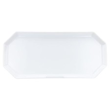 Königskuchenplatte Rosenthal Polygon weiß