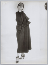 1960 Damenmode mit Schleier Schiaparelli? Haute Couture Foto Vintage Fashion