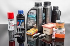 BMW F650 GS E650G, Inspektion Wartungskit Motoröl Filter, Zündkerzen Kettenfett