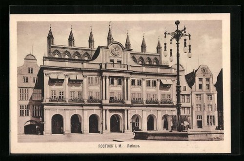 Ansichtskarte rostock m - ansichtskarte, i.