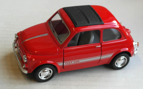 Kinsmart fiat 500 rot dach - kinsmart,