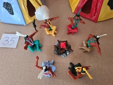 Timpo Indianerlager mit sechs Indianern ( 35 )