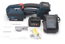 Akku Umreifungsmaschine / Umreifungsgerät, PP / PET Band 12-16 mm, incl. 2. Akku