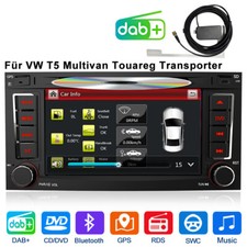 +DAB GPS Navi CD DVD Autoradio Für VW T5 Transporter Multivan Touareg RDS SWC BT