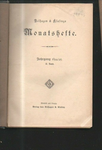 29a46 1894 ii band - 1894/95, ii.
