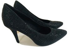 Laura Lenti NEU Pumps Schuhe  High Heels Mit  Strasssteinen Gr.39 Schwarz