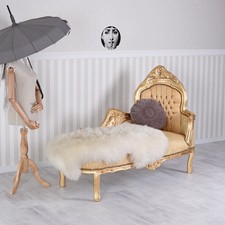 Chaiselounge rokoko Palast Barock Liege gold Sofa Kanapee Couch Polstersofa