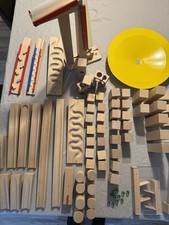 HABA Konvolut, große Murmelbahn, Holzbahn