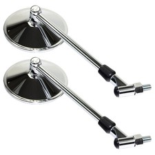 Spiegel Paar Chrom E-geprüft für Suzuki LS 650 VS 1400 600 800 Intruder GLP GLU 