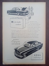 Opel Olympia Rekord, Vespa Motorroller scooter, Werbung advert pubblicità, 1954