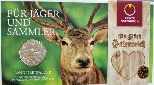 Euro silber münze - 5,