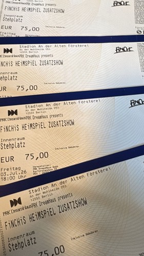 Finch tickets alte försterei - tickets,