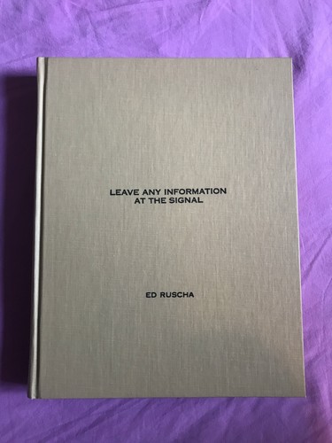 Ruscha leave any - leave,