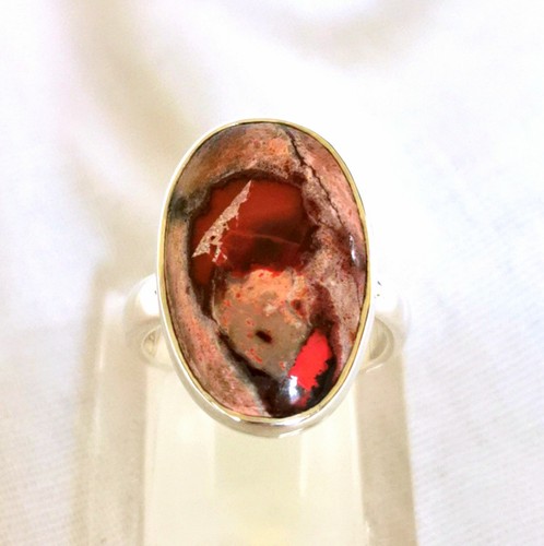 Feuer opal ring 925er silber - opal,
