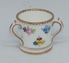 Minton Rose Stiefmütterchen und Vergissmeinnicht antike Miniatur Liebestasse 1891-1905