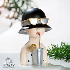 Gilde Figur Dekofigur Frau „Lady Lemonade“ aus Kunstharz- 52696