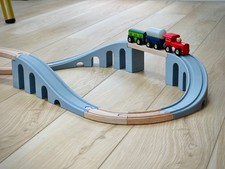 BRIO Brücken-Set Holzschienen – 4tlg kompatibel IKEA/Eichhorn