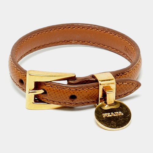 Prada armband braun leder - armband,