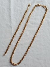 Goldkette Kordel 50 cm mit Armband 20 cm