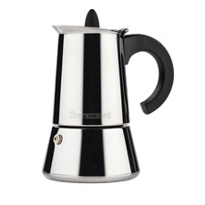 Barazzoni La Caffettiera INOX Espressokocher, 4 Tassen, Edelstahl, Grau, 4  ...
