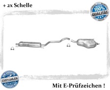 Auspuffanlage für Opel Zafira B 1.6 1.8 2.2 Auspuff Endtopf Mitteltopf Schelle 