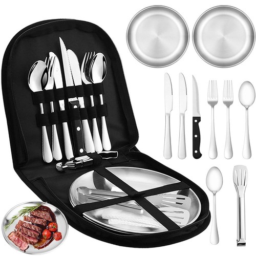 Outdoor campingbesteck set - outdoor,