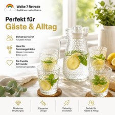 Glaskaraffe set liter - glaskaraffe, mit