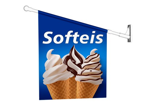 Werbefahne softeis - softeis,