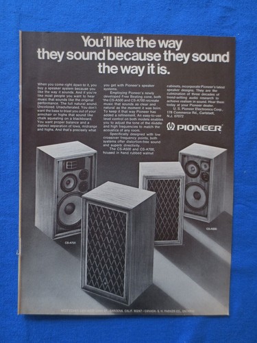 Pioneer a700 a500 sound - pioneer, cs-a500