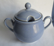 Friesland Zuckerdose mit Henkeln Taubenblau ceracron Keramik Dose Melitta