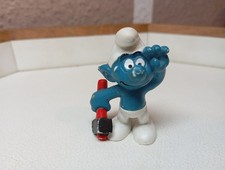 Bully Handwerker Schlumpf mit Hammer - 20083 - Peyo Schlümpfe schwitzt Figur 