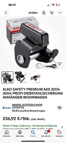 Diebstahlschutz anhänger - diebstahlschutz,