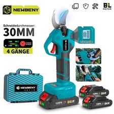 30mm Elektrische Gartenschere Akku Astschere Baumschere Rosenschere mit 0/2 Akku