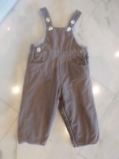 Tartine et Chocolat Baby Latzhose, doubleface, Hellbraun und Hellblau, Gr.1 Jahr