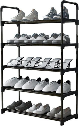Platzsparendes schuhregal mit - platzsparendes,