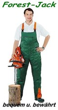 Schnittschutzhose Gr. 58 Forest Jack Latzhose 50%/50%  Schnittschutz A vorn Kl.1