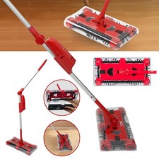 Akku-Besen Kehrbesen Swivel Sweeper Kabellos Bodenkehrer 360° Handkehrmaschine