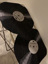 teppich rund 63 cm Durchmesser Motiv „Schallplatte“