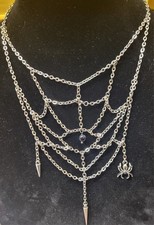 Spider Web Necklace with