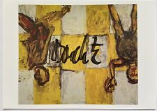Georg Baselitz signiert Kunst Karte original Unterschrift Autogramm signed